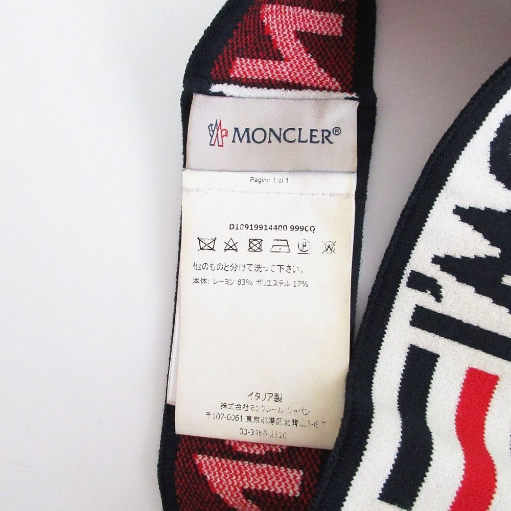 MONCLER モンクレール ロゴ ヘアバンド ヘア FASCETTA メンズ