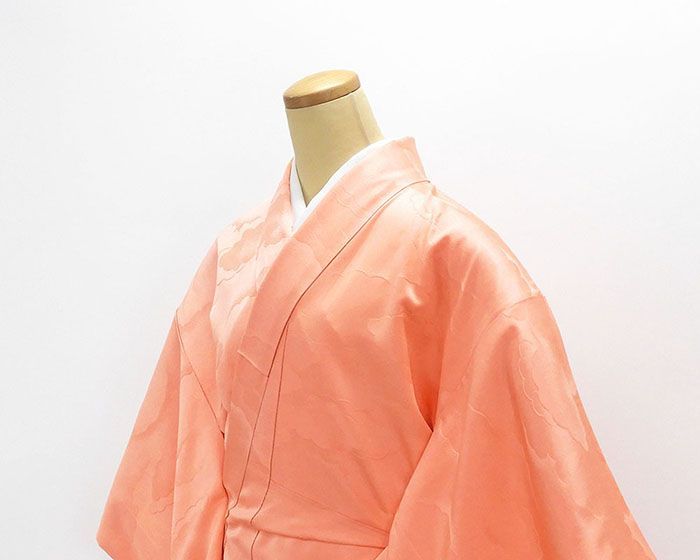 色無地 正絹 フラミンゴピンク 身丈158cm 裄丈64.5cm 中陰剣片喰 美品 リサイクル 中古 着物 結婚式 入学式 卒業式 a4060 色無地 正絹 フラミンゴピンク 身丈158cm 裄丈64.5cm 中陰剣片喰 美品