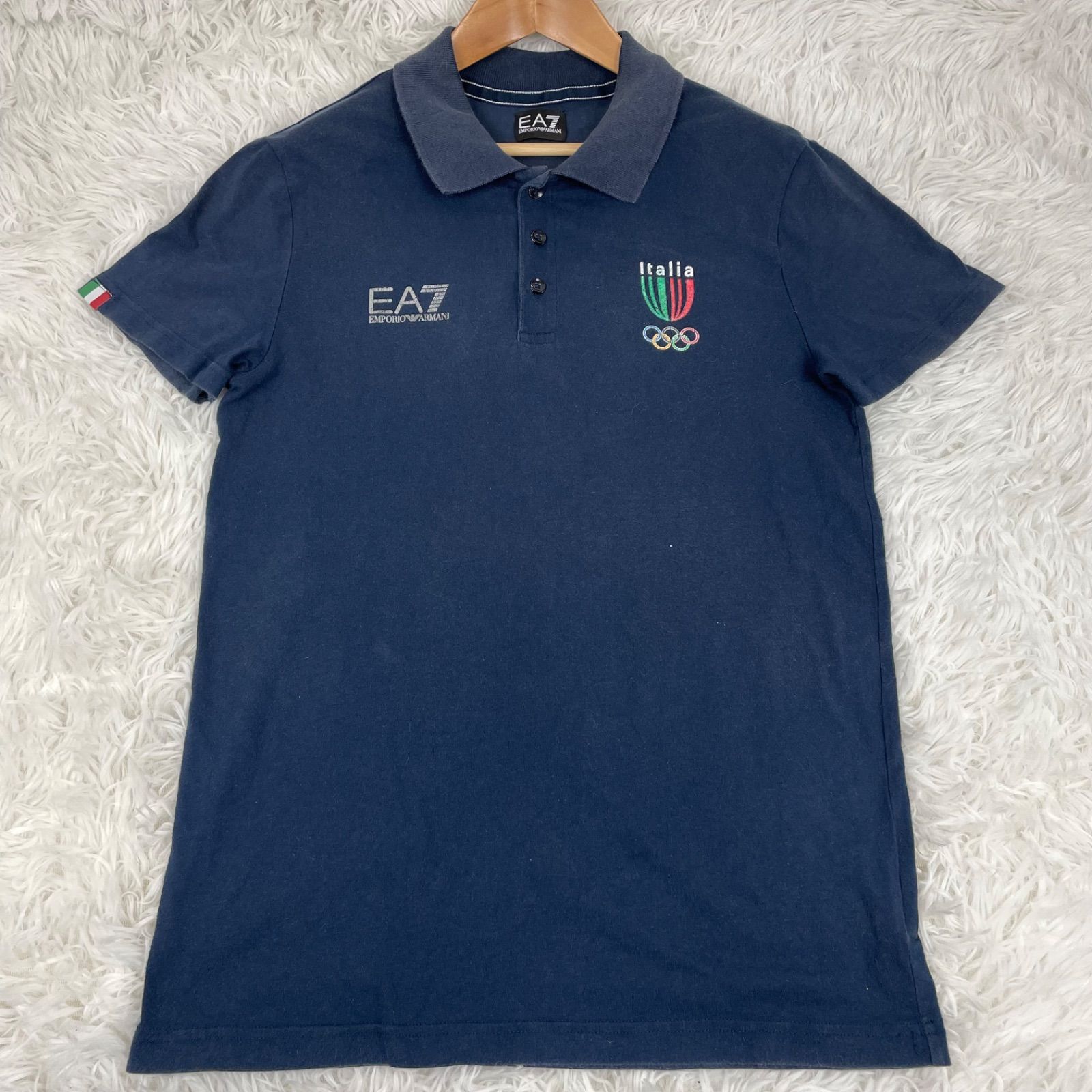 希少 EA7 EMPORIO ARMANI ポロシャツ 半袖ポロシャツ イタリア ITALIA 