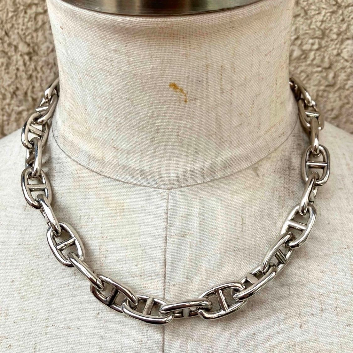 GMサイズ　シルバー９２５　アンカーチェーン　ネックレス　30コマ　45cm GMサイズ シルバー925 アンカーチェーン ネックレス 30コマ 45cm