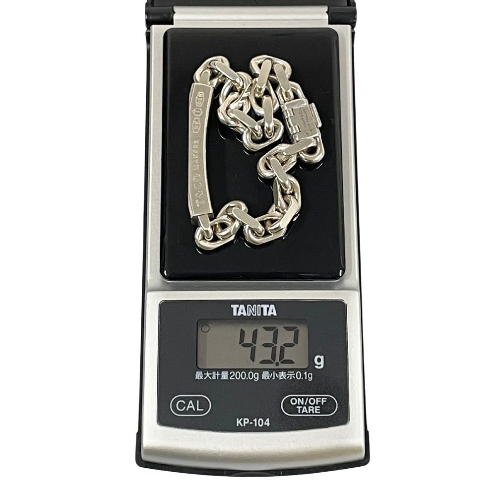 純銀製品　新品 TIFFANY&CO. ティファニー メイカーズ ID チェーン ブレスレット