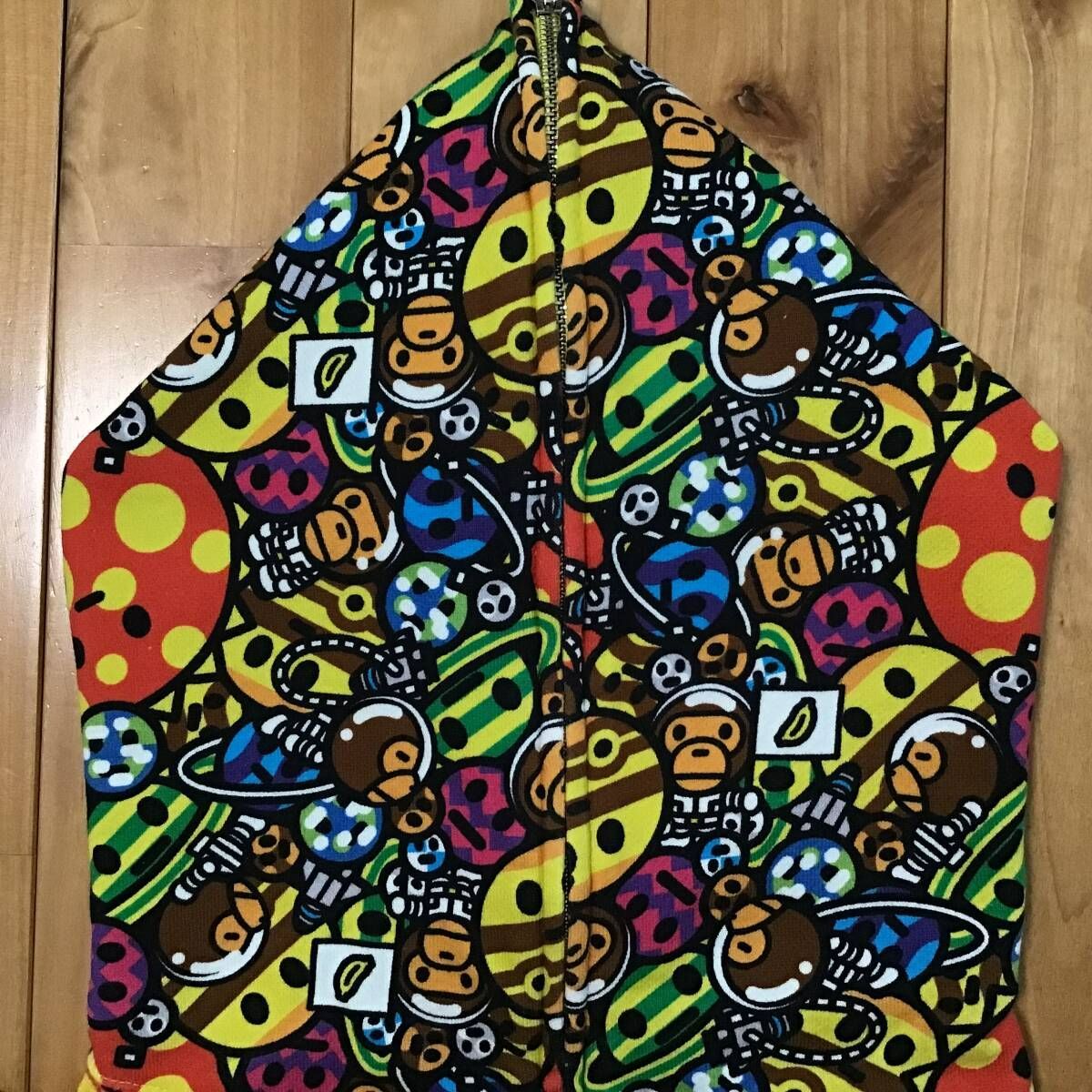 cosmos milo パーカー Lサイズ a bathing ape BAPE full zip hoodie エイプ ベイプ アベイシングエイプ  マイロ space galaxy - メルカリ