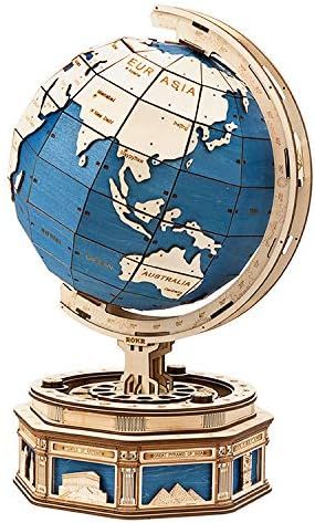 Amazonから発送 つくるんです 日本公式販売 日本語説明書付 Robotime 3D ウッドパズル ST002 地球儀