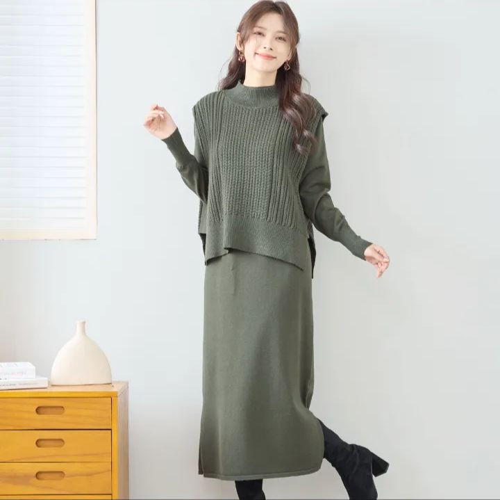 イザベルマランエトワール コットン スタッズ 刺繍 ロングワンピース