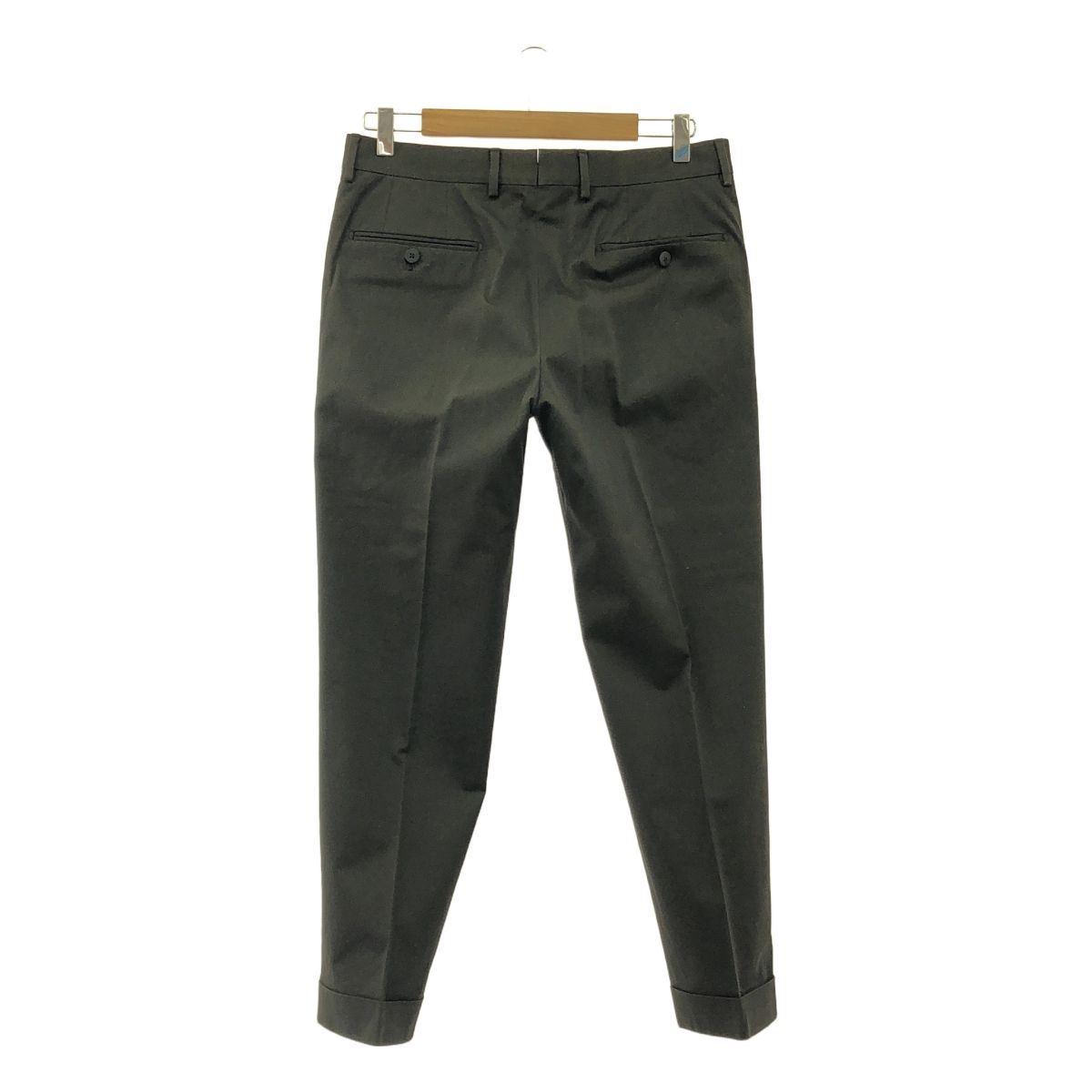 CARUSO / カルーゾ | コットン スラックス パンツ | 46 | オリーブ