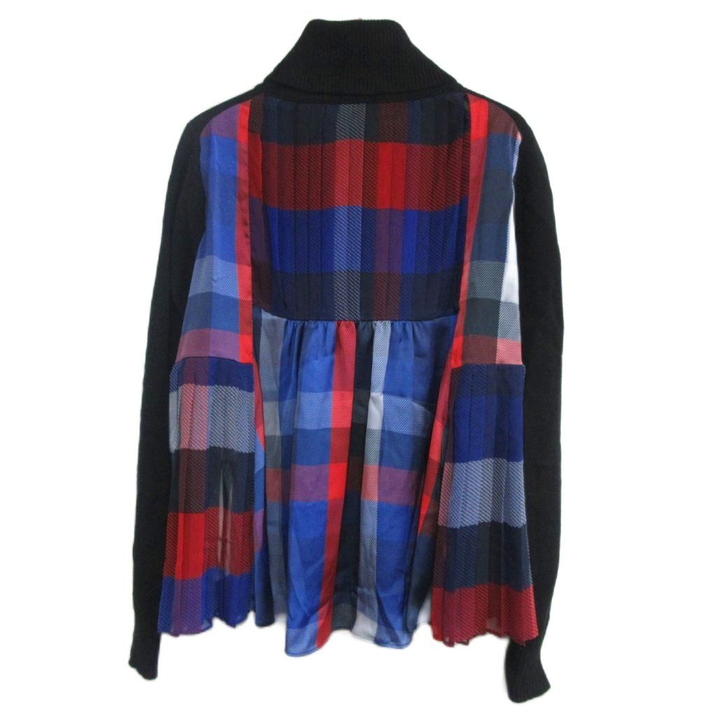 サカイ sacai パネルロールネック ニット 切替 ドッキング