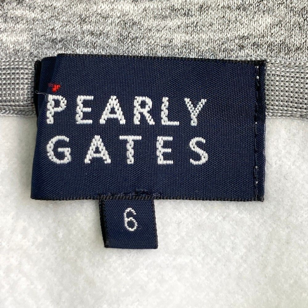 サイズ：6 PEARLY GATES パーリーゲイツ 2024年モデル 裏フリース スウェットパーカー バイカラー グレー系 [240101356657] ゴルフウェア メンズ ストスト サイズ：6 PEARLY GATES パーリーゲイツ 2024年モデル 裏