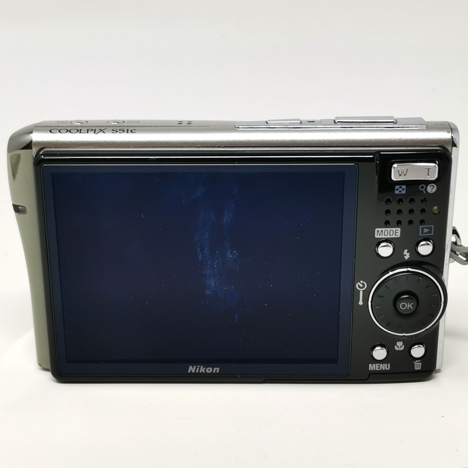 ニコン coolpix S51C シルバー デジタルカメラ 充電器なし 訳