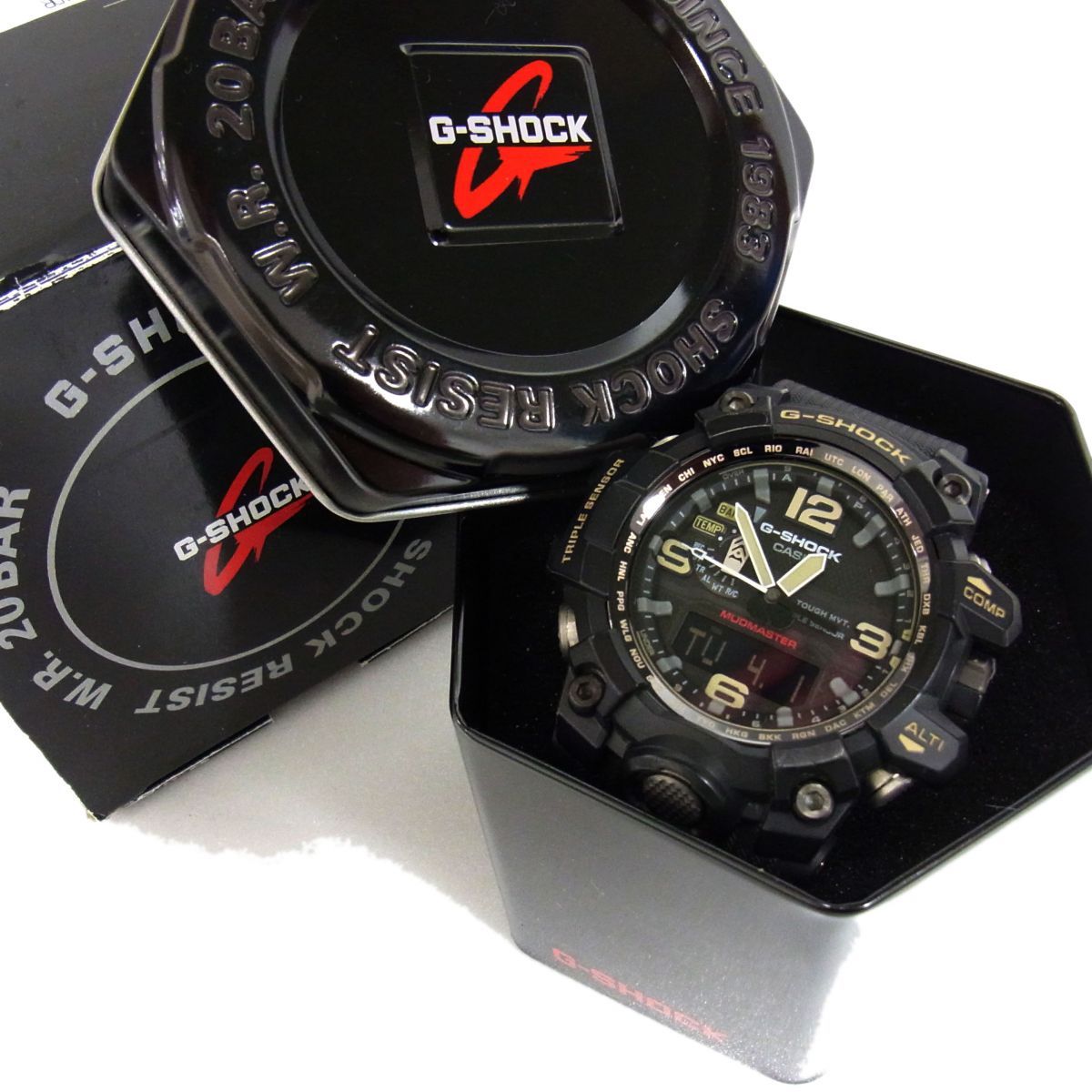 定価88 000円 CASIO G-SHOCK MUDMASTER 腕時計 ウォッチ タフソーラー GWG-1000-1A 電波ソーラー MULTI BAND6 トリプルセンサー搭載