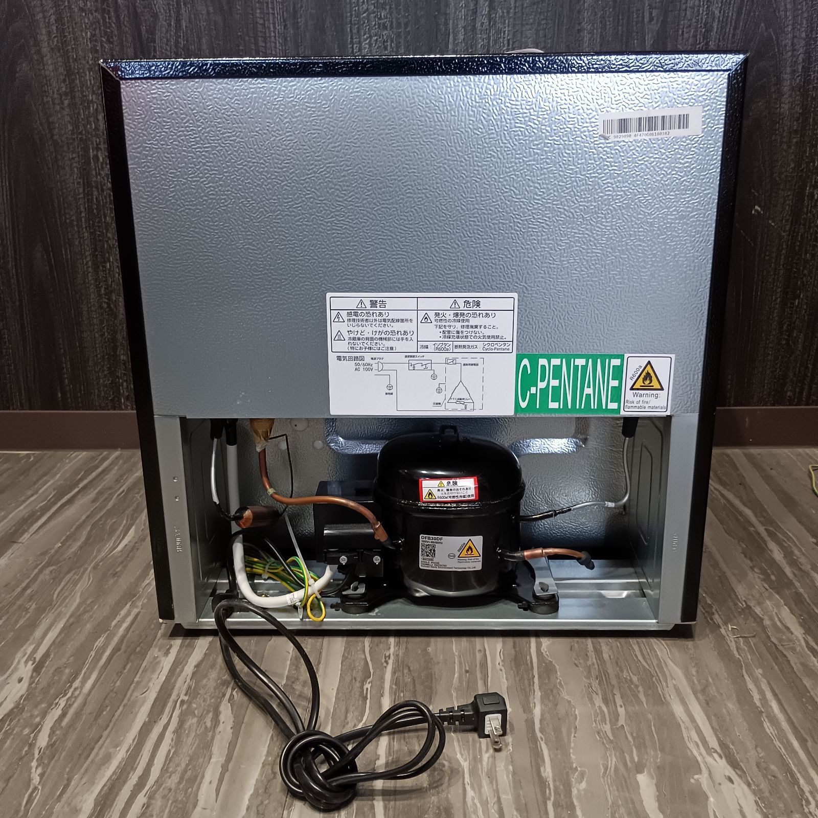 K-0909】MAXZEN 冷蔵庫 46L 小型 一人暮らし 1ドアミニ冷蔵庫 右