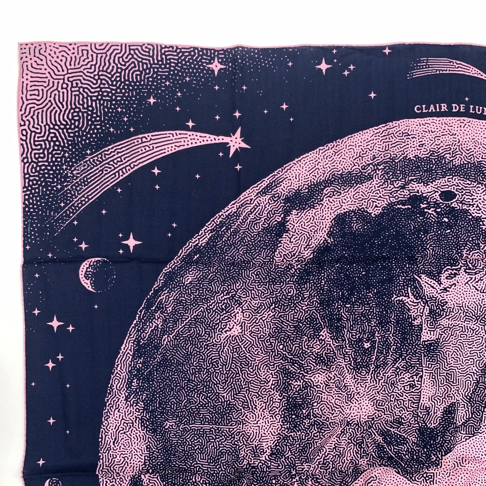 新品未使用 HERMES エルメス カレジェアン カレ140 CLAIR DE LUNE 
