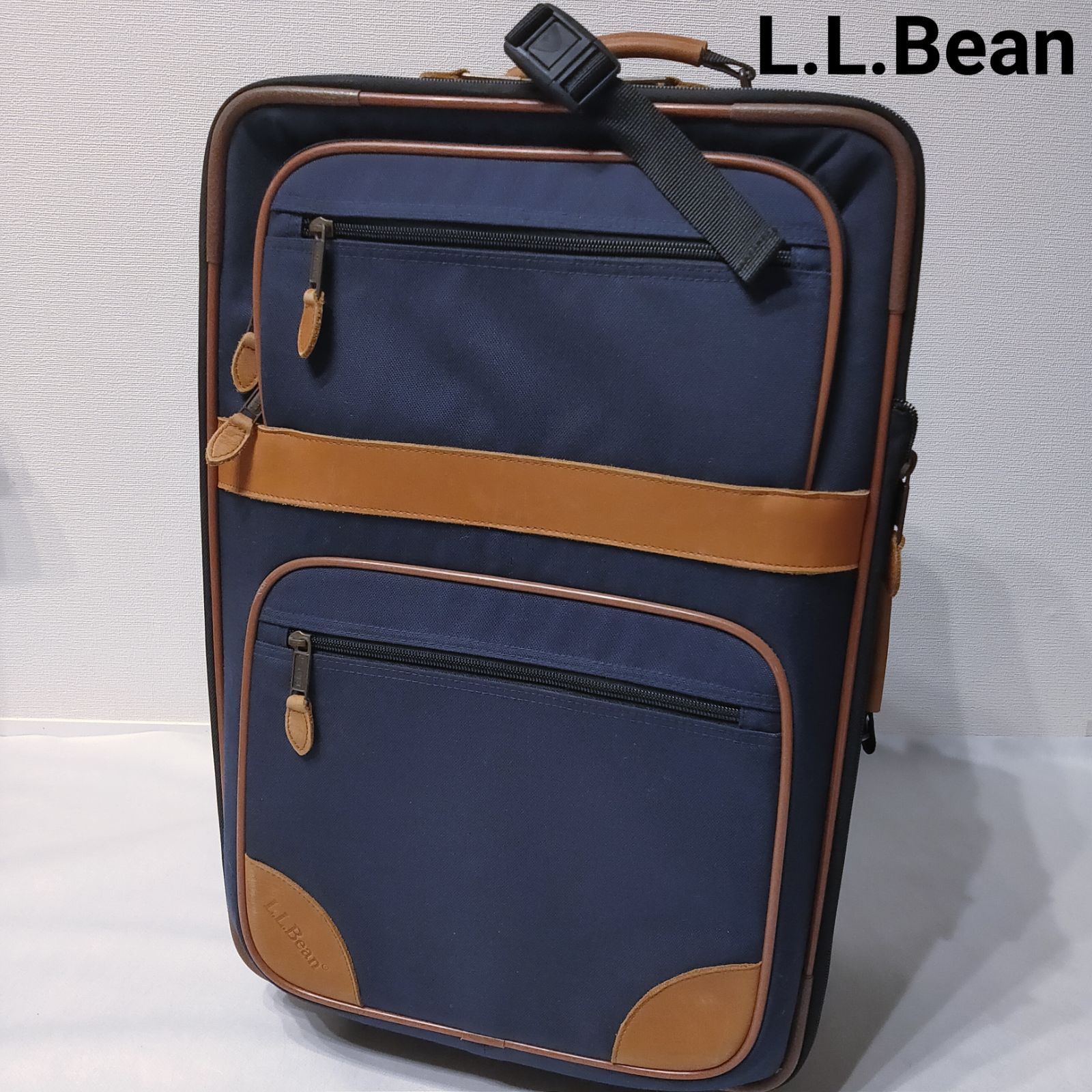 L.L.Bean エルエルビーン キャリーケース キャリーバッグ スーツケース トラベルバッグ 紺 キャンバス - メルカリ