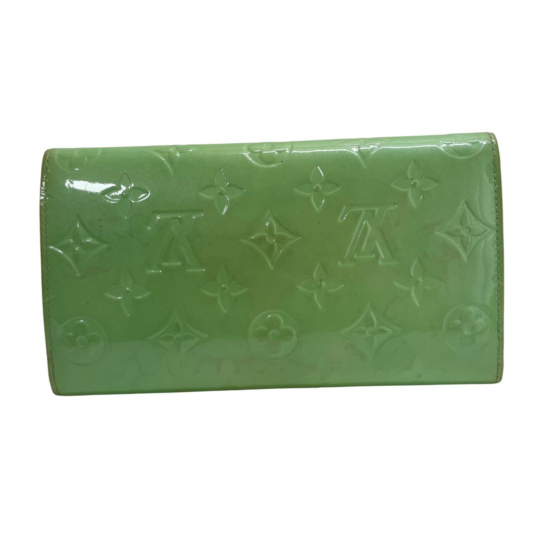 【mh】2023年限定 Louis Vuitton ヴェルニ グリーン 長財布 mh】2023年限定 Louis Vuitton ヴェルニ グリーン 長財布（GWも
