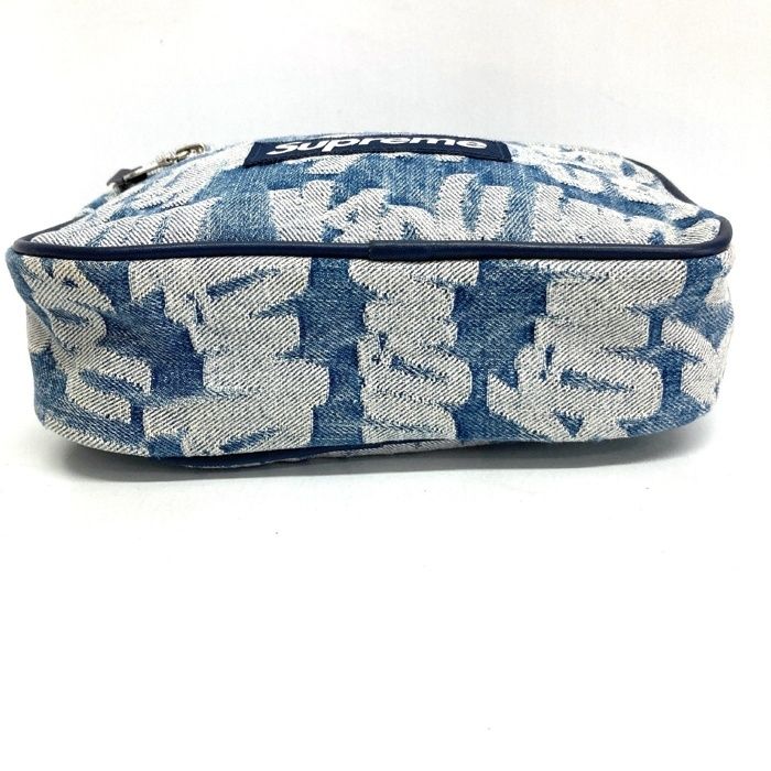 バッグ Supreme Fat Tip Jacquard Denim Waist Bag Supreme Fat Tip Jacquard Denim Waist Bag SUPREME Fat Tip Jacquard
