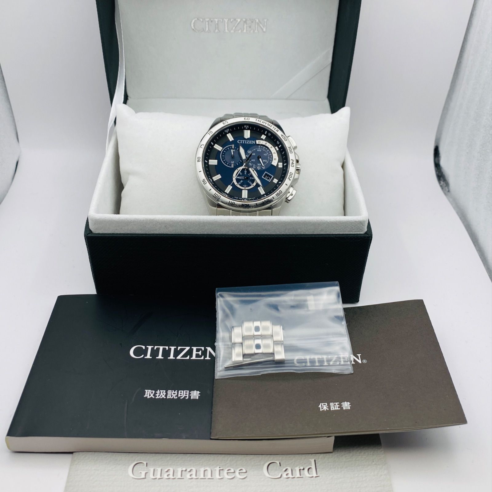 T305）良品 稼動品 CITIZEN シチズン 電波ソーラー ECO-DRIVE ATTESA クロノグラフ AT3000-59L E610- S074321 人気 時計 メンズ ユニセックス - メルカリ