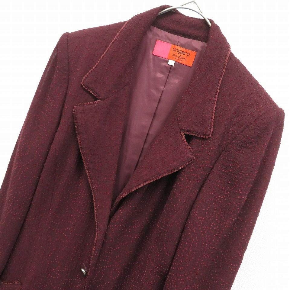 ウンガロ Ungaro セットアップ スカートスーツ ジャケット スカート 