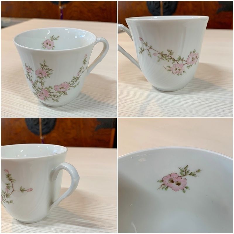 リモージュ ヴィンテージ カップ＆ソーサー 1客 BERNARDAUD LIMOGES Amandine ベルナルド リモージュ アマンディーヌ 花柄  ピンク フラワー レリーフ【RU0820-8】 - メルカリ