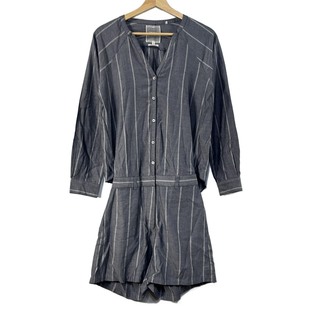 トゥデイフル ストライプギャザーコンビネゾン TODAYFUL Side Gather