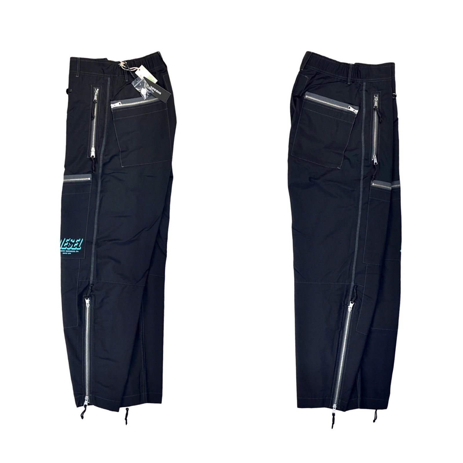 新品 DIESEL ディーゼル ワンポイント ブランド ロゴ ワイド ルーズ 