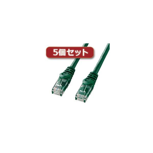5個セット サンワサプライ カテゴリ6UTPLANケーブル LA-Y6-15GX