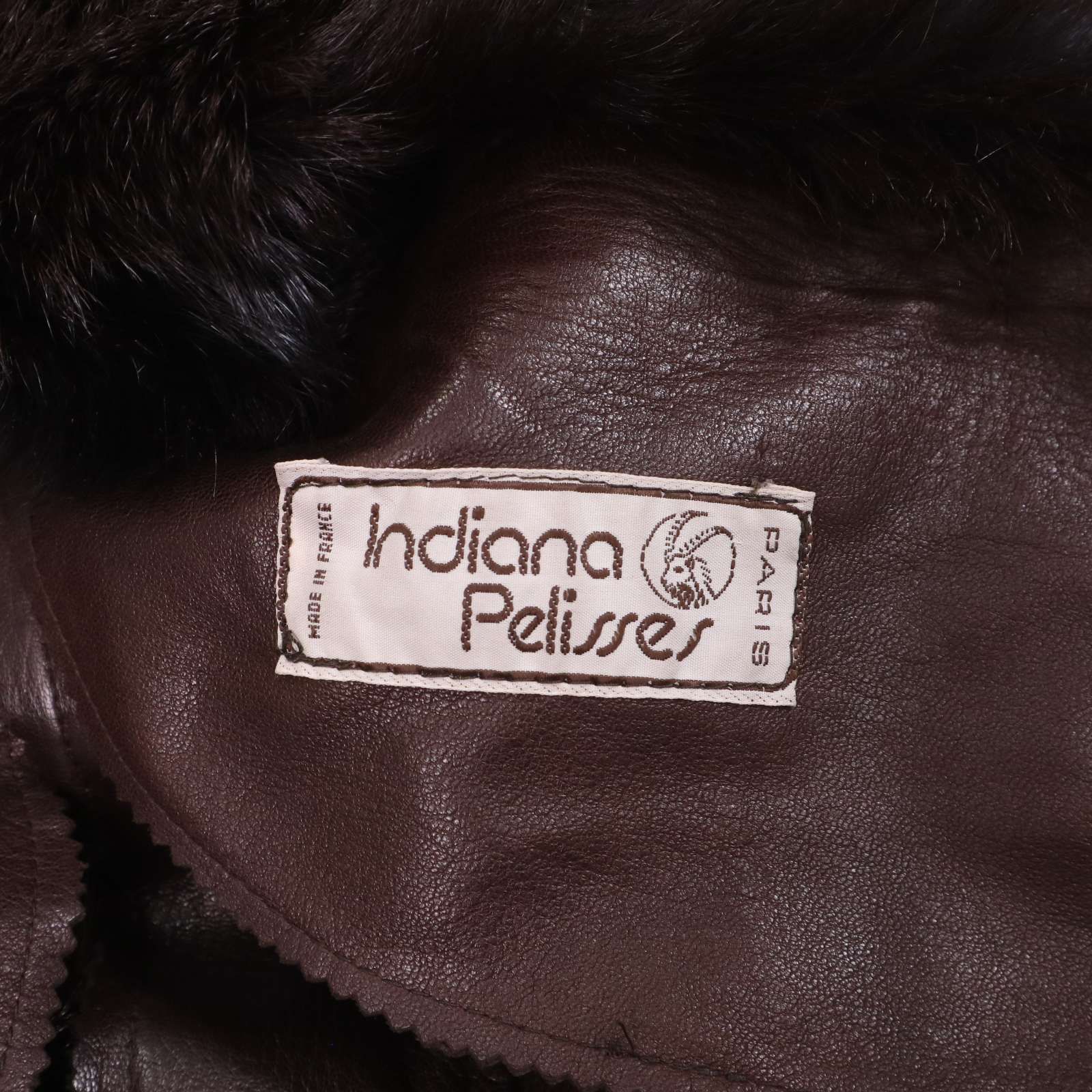 フランス製☆ Indiana Pelisses 襟フォックス ファー♪ 毛皮