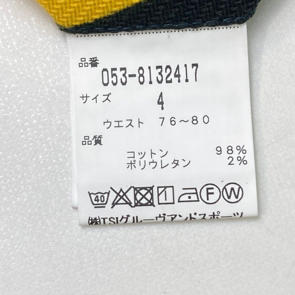 サイズ：4 PEARLY GATES パーリーゲイツ ストレッチハーフパンツ 総柄