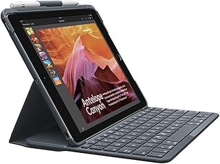 ロジクール iPad用 キーボード iK1053BK ブラック Bluetooth キーボード一体型ケース iPad 第5世代及び第6世代対応 電池寿命最大4年間 SLIM FOLIO 2年間メーカー保証
