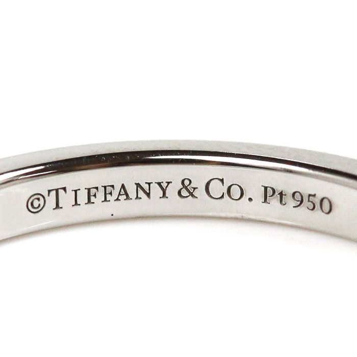 TIFFANY&Co. ティファニー Pt950プラチナ クラシックバンド 3P ダイヤ リング・指輪 61000879 ダイヤモンド 9号 3.1g  レディース 中古 美品 - メルカリ