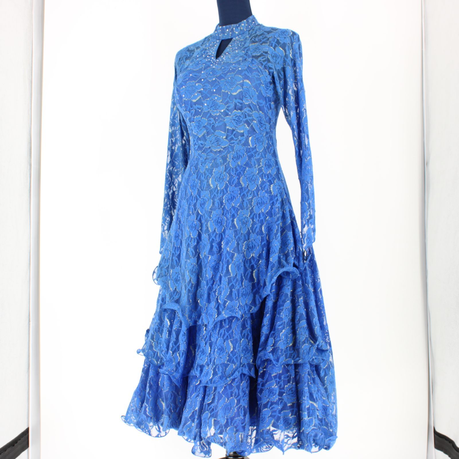 【美品 社交ダンス衣装】ワンピースドレス prima boutique 水色 美品 社交ダンス衣装】ワンピース ドレス prima boutique プリマ