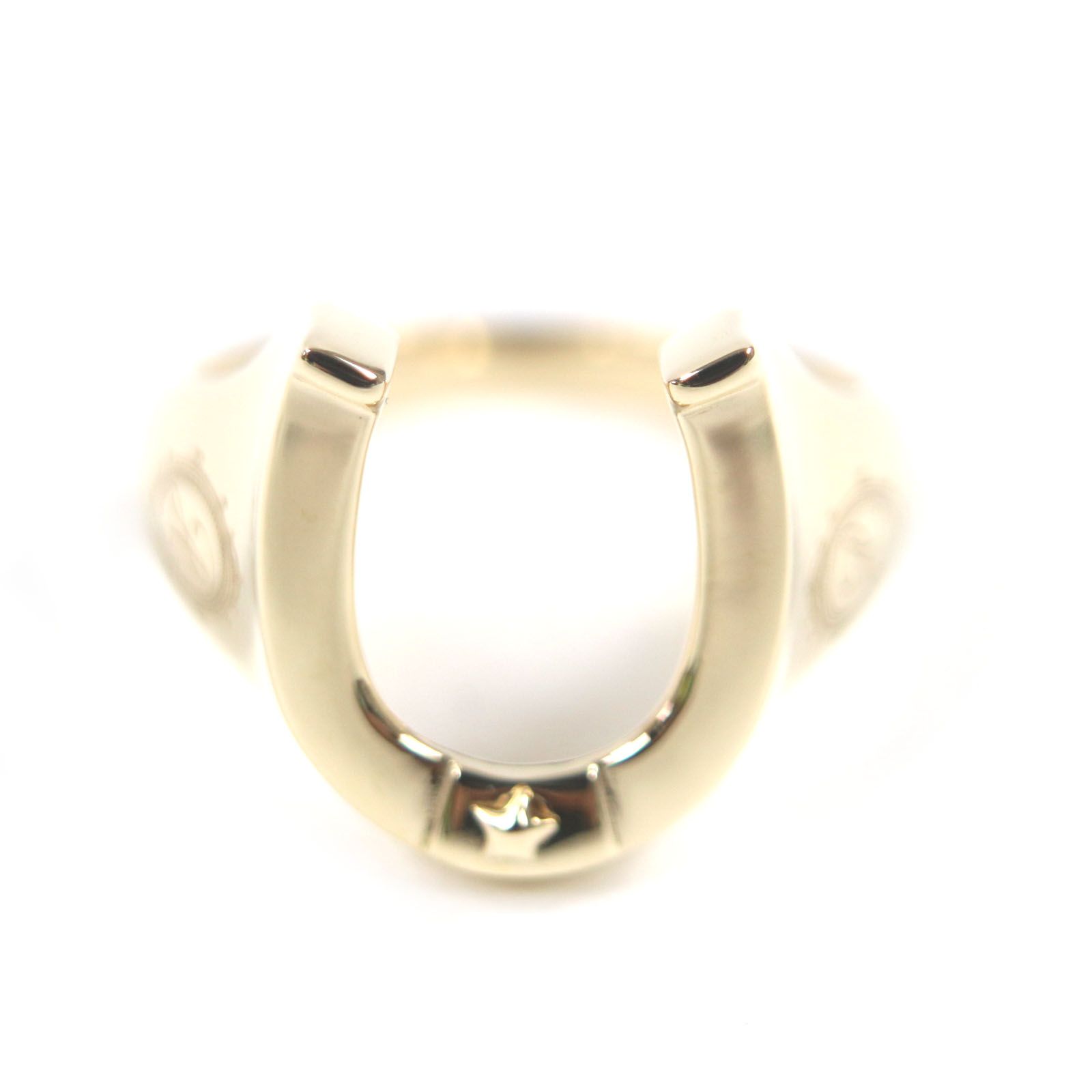 AVALANCHE　イエローゴールドリング　ホースシュー 極美品▽AVALANCHE アヴァランチ ホースシュー 10K リング・指輪