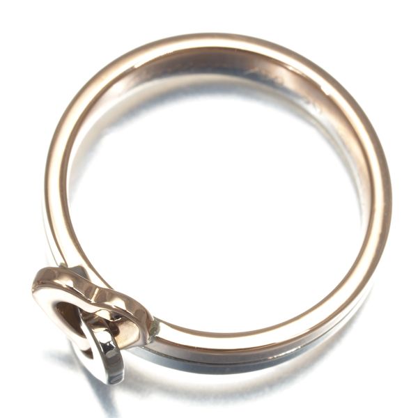 カルティエ リング ダブルハート コンビカラー 50号 K18YG/WG #166977  