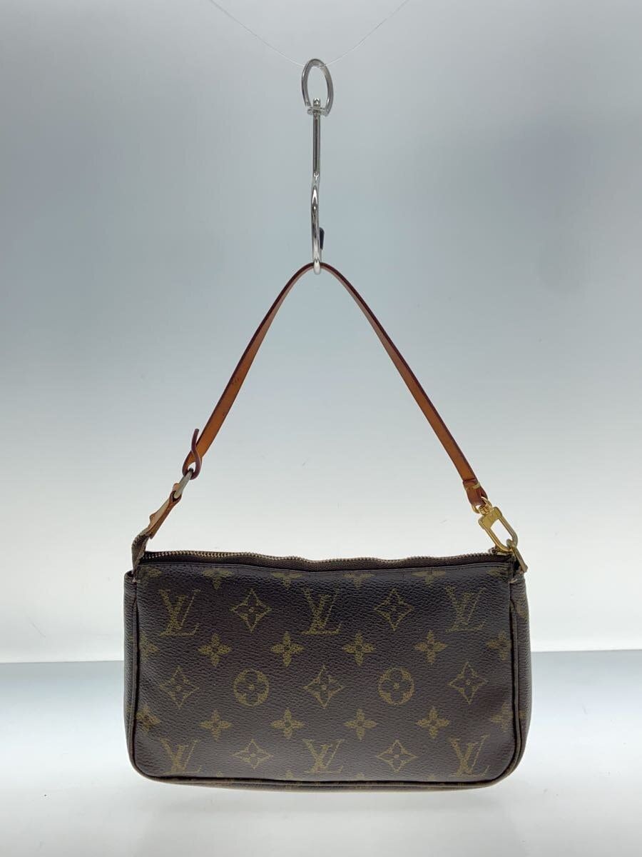 LOUIS VUITTON 1)ポシェット・アクセソワール_モノグラム・キャンバス_BRW PVC ブラウン 茶色 M51980 - メルカリ