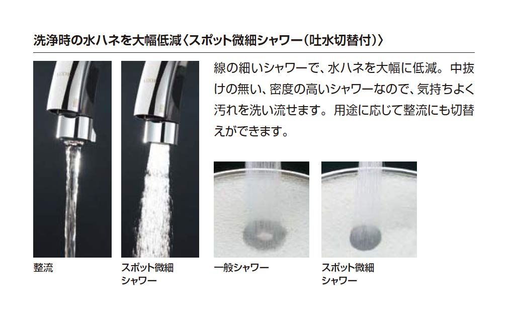 エコハンドル 凍結防止水抜き仕様 ハンドシャワー付 ワンホール