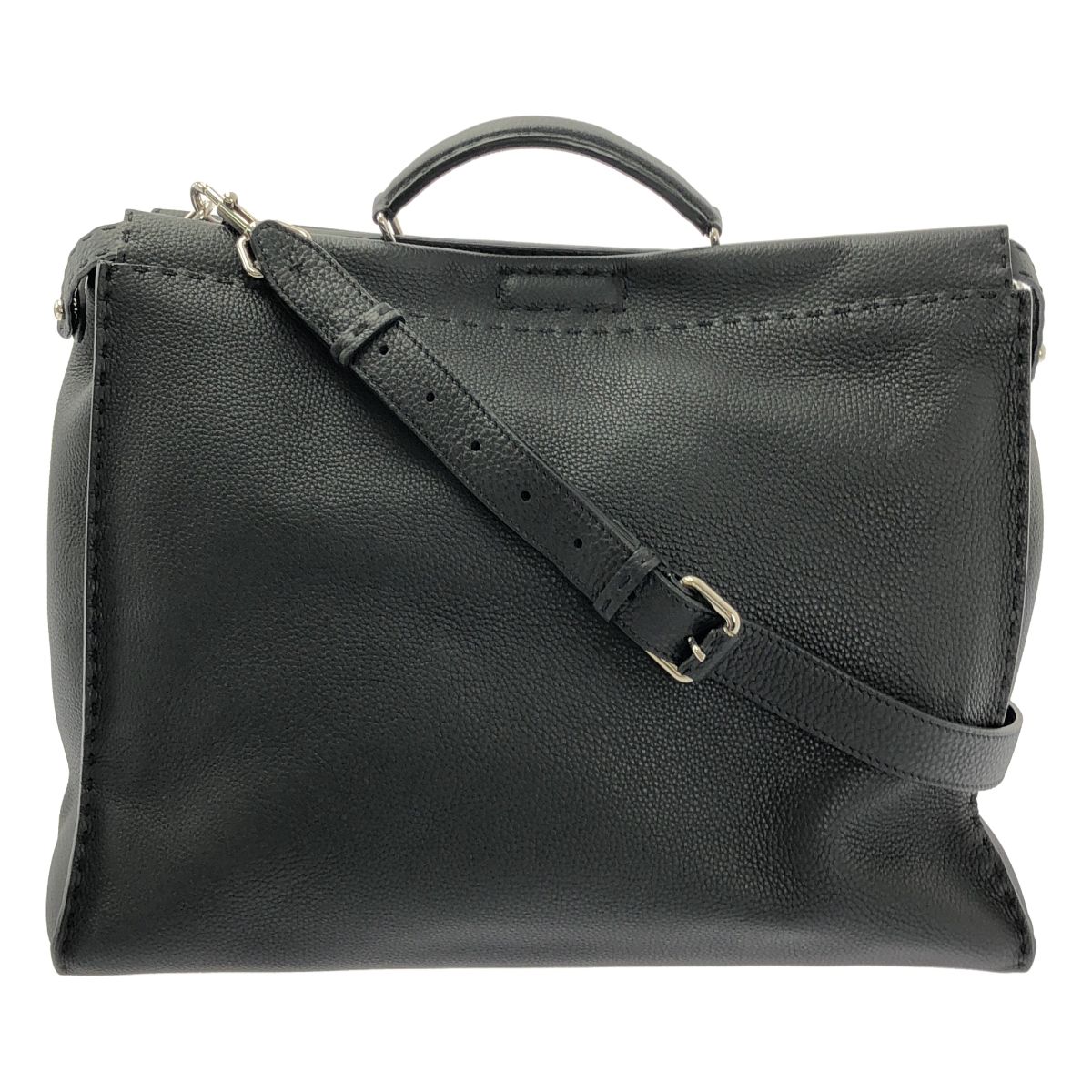 FENDI | フェンディ | セレリア ピーカブー アイコニック バグズアイ 2way レザー ブリーフケース | ブラック | メンズ