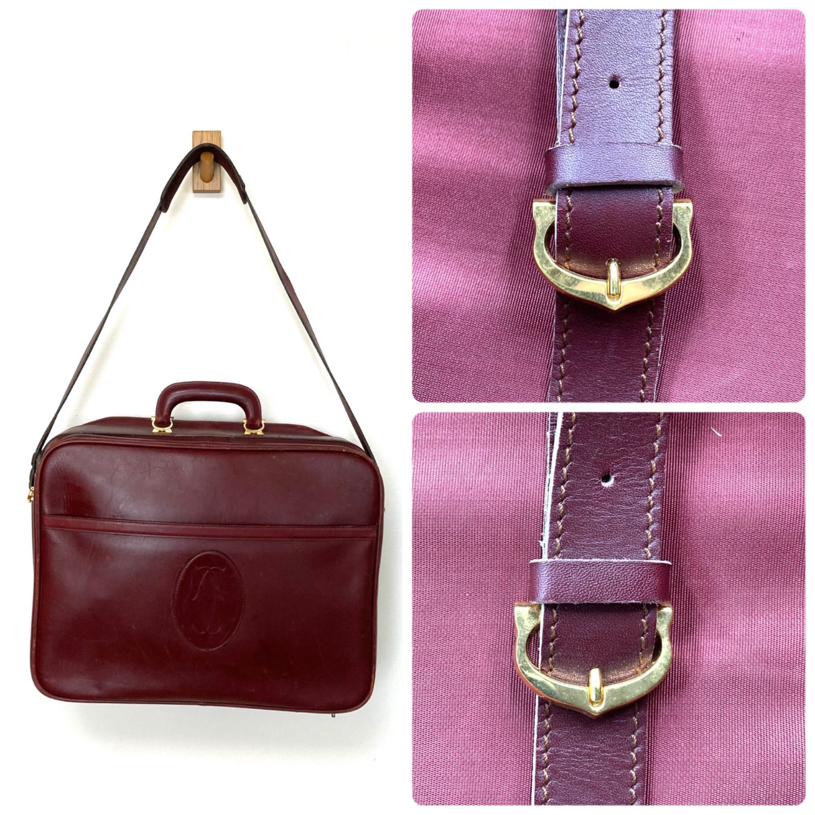 美品 Cartier レザー 2WAYトランクケース マストライン 美品 Cartier レザー 2WAYトランクケース マストライン 美品 Cartier