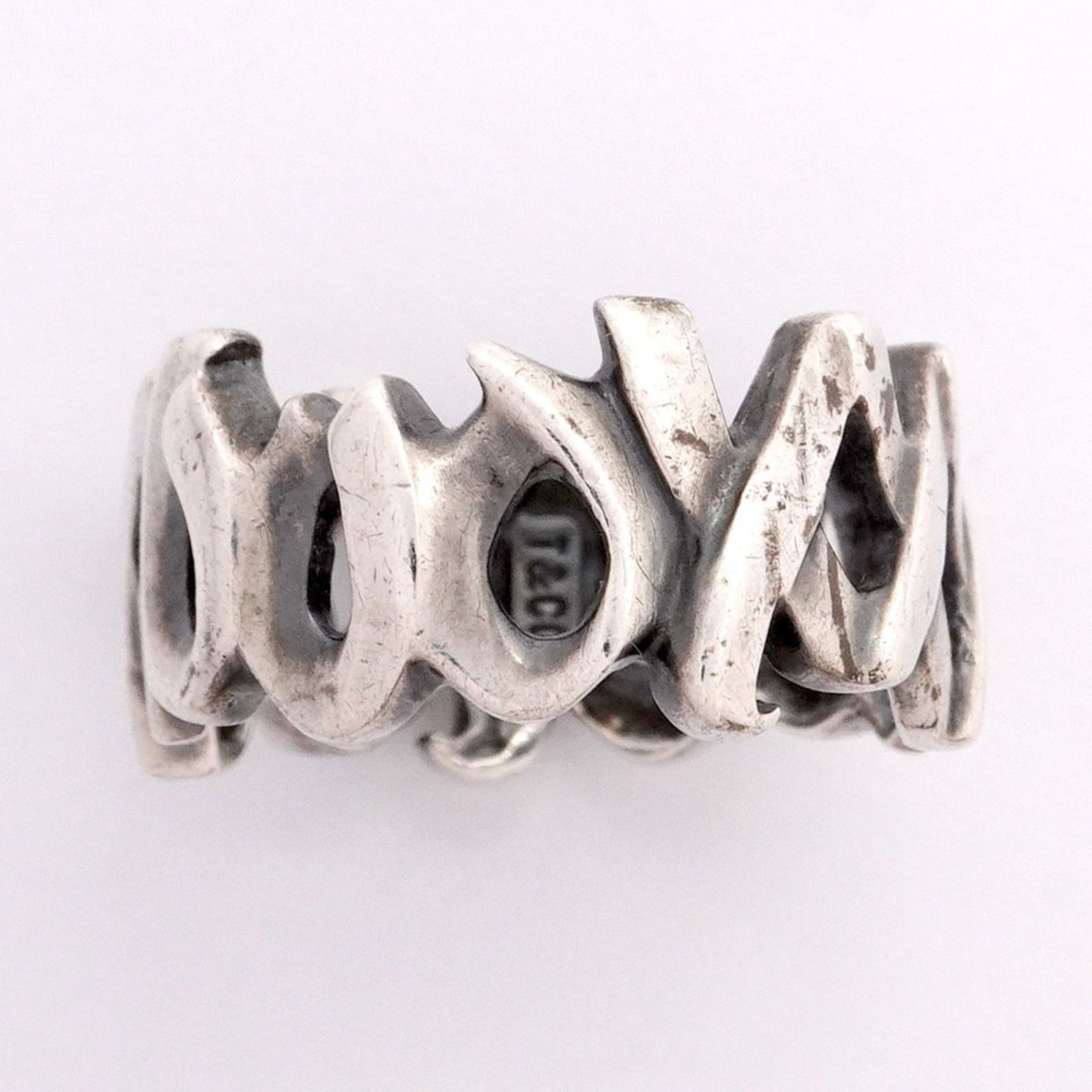 ティファニー ラブアンドキス リング 指輪 silver925 13号 オールド