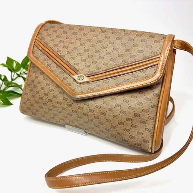 【値下げ】GUCCI マイクロGG ショルダーバッグ　 OLD GUCCI 楽天市場】【バッグ】GUCCI グッチ オールドグッチ マイクロGG