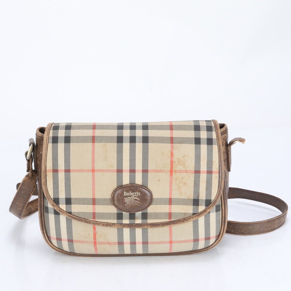 Burberry バーバリー ショルダーバッグ ノバチェック ホースロゴ