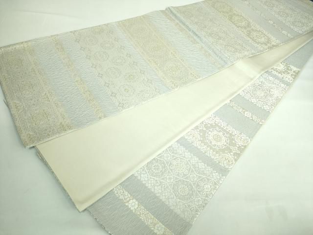 平和屋本店□極上 六通柄袋帯 唐織 新小石丸 草木染 正倉院花文 金糸