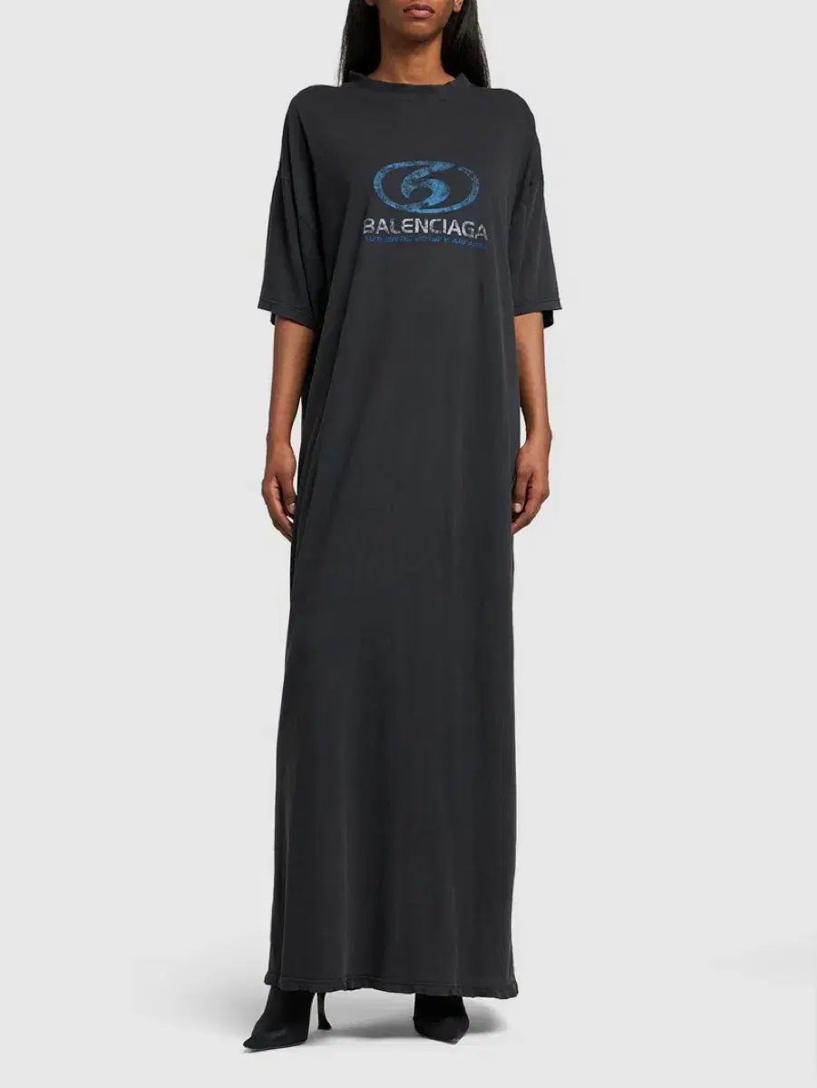 2 BALENCIAGA バレンシアガ サーファー マキシ Tシャツ ドレス ワンピース