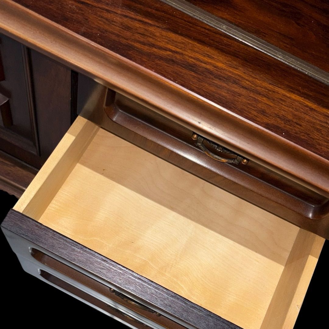 イタリア家具 アンティーク家具 ガラス付き 洋家具 飾り棚 木製サイドボード ミッドセンチュリー アンティーク USTAUSTRALIA_COM_AU