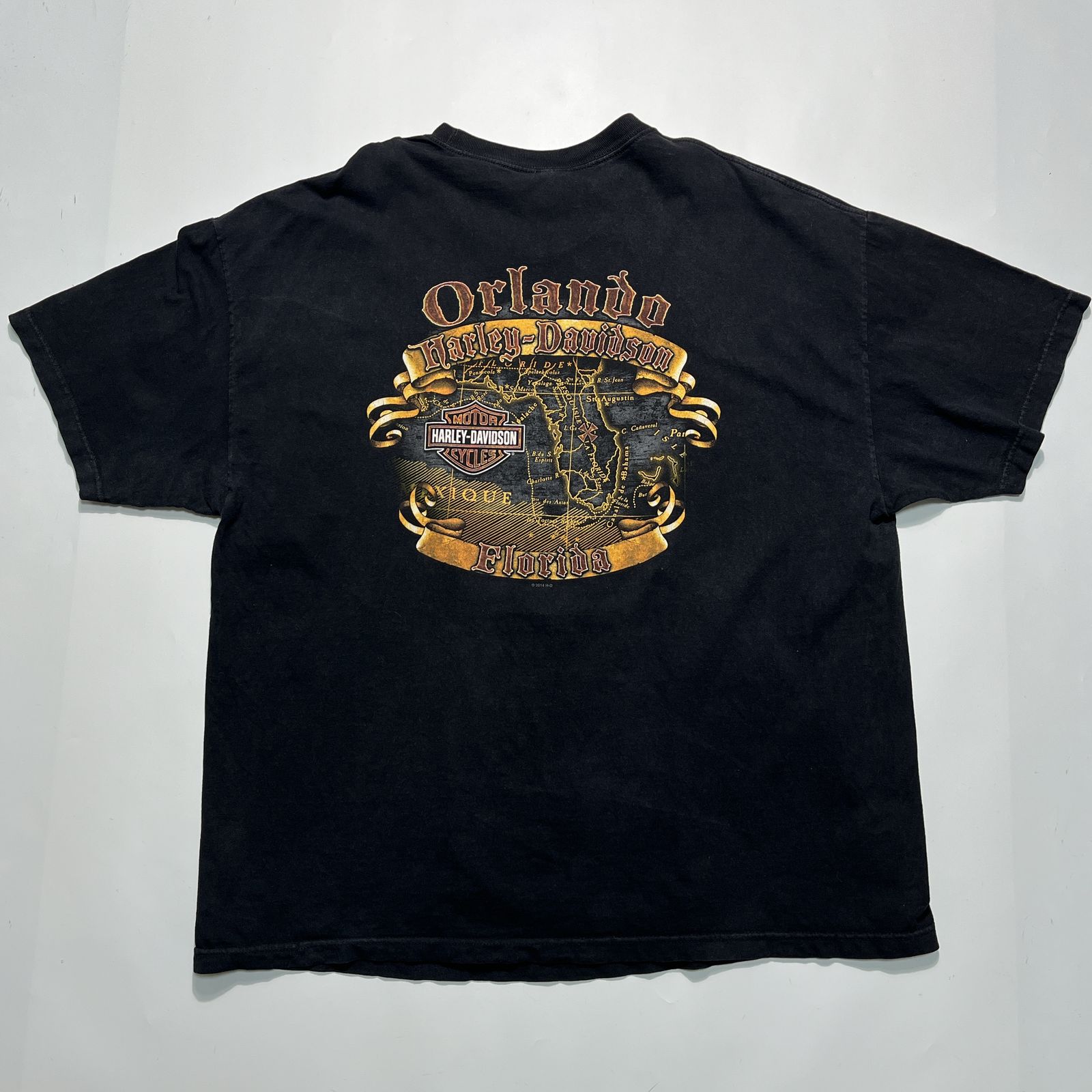 HARLEY DAVIDSON ハーレーTシャツ 3XL 黒 ブラック スカルパイレーツ