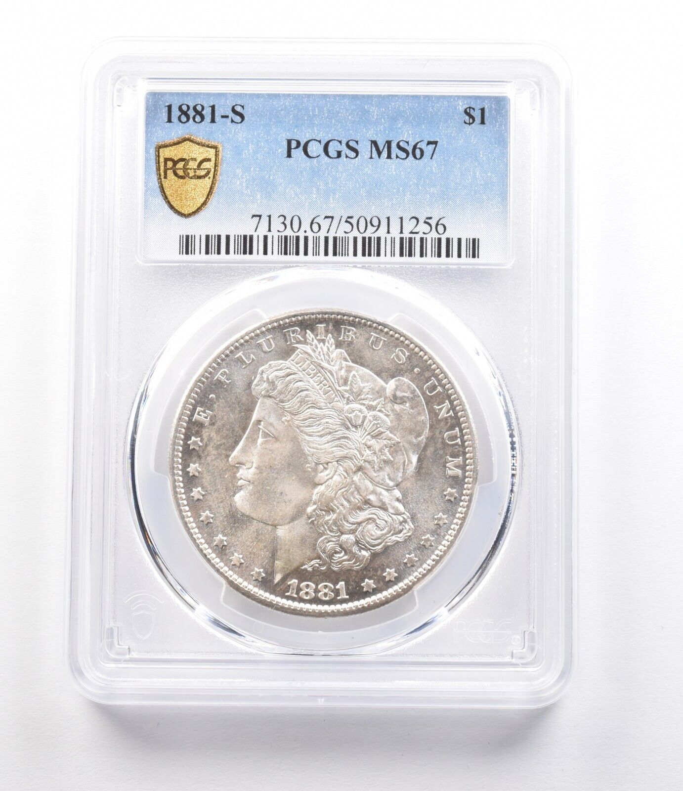 1881-S モルガン銀貨 MS67 PCGS *2608