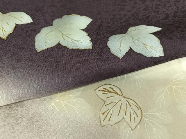 平和屋着物○訪問着 作家物 手描き 舞葉文 暈し染め 金彩