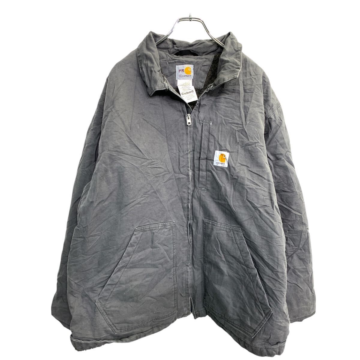 Carhartt ワークジャケット XLサイズ カーハート 裏ボア グレー 古着卸 アメリカ仕入 t2412-3260