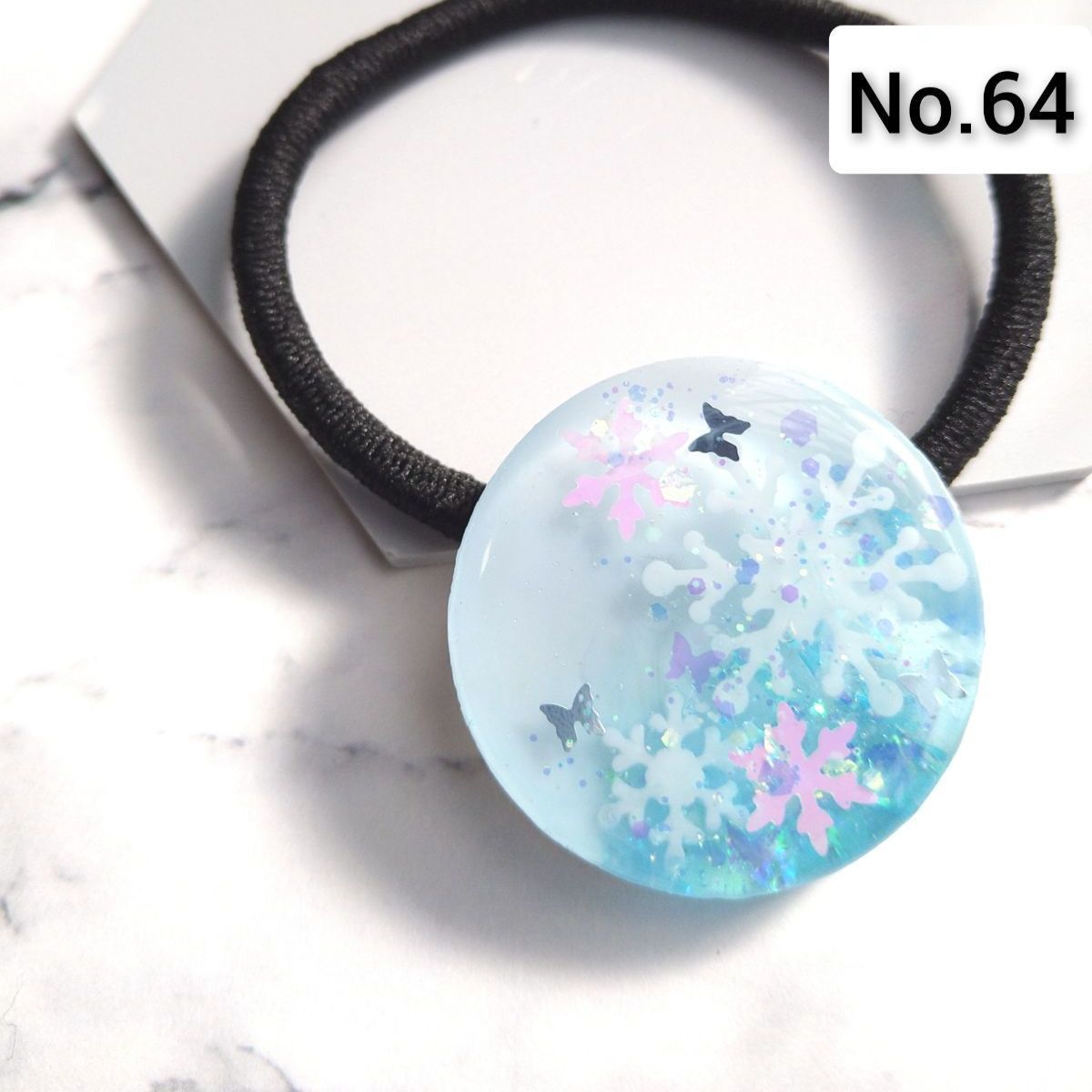 No 880 ⌘ クリスマスレジンヘアゴム ⌘ ♪(๑ᴖ◡ᴖ๑)♪ No 880