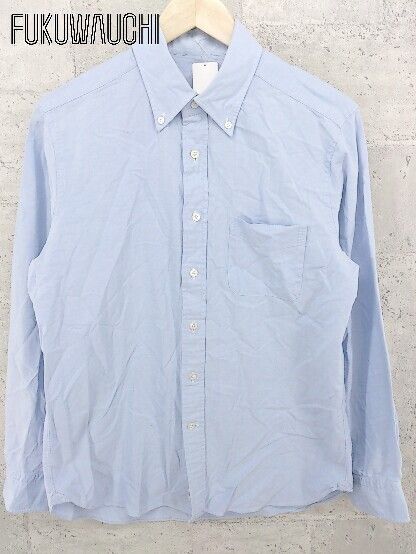 BEAMS F ビームスエフ ボタンダウン BD 長袖 シャツ 16/41 ブルー #  【1002798760684】