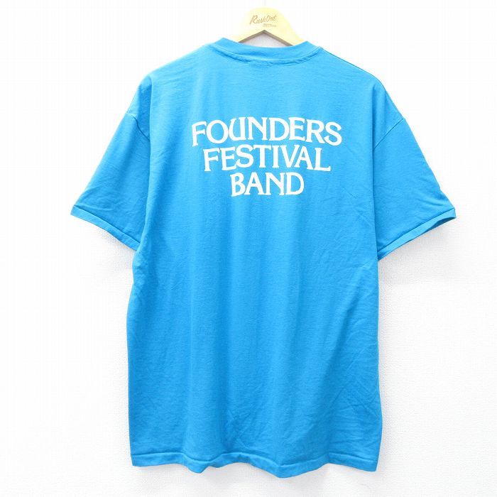 XL/古着 ヘインズ 半袖 ビンテージ Tシャツ メンズ 90s FOUNDERS