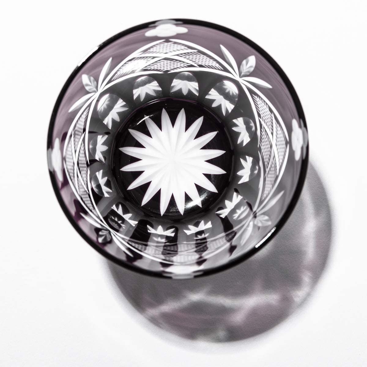 新品 【 太武朗工房 公式 】 江戸切子 四ツ葉元禄紋 天開オールド