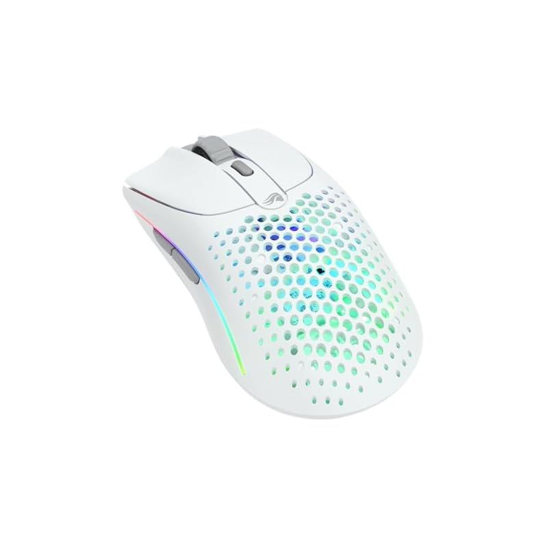 グロリアス Glorious MODEL O 2 Wireless 超軽量68g 大容量バッテリー搭載 RGB 2.4Gワイヤレス Bluetooth接続対応 ゲーミングマウス マットホワイト GLO-MS-OWV2-MW MS668